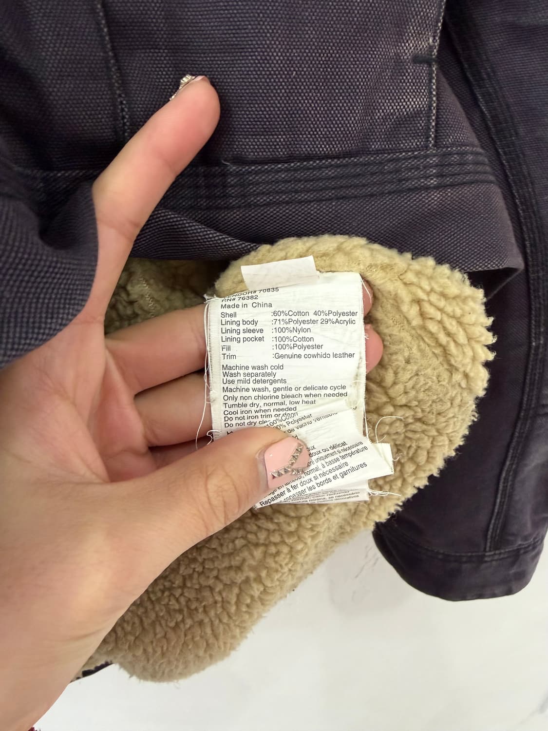 올드 팀버랜드 페이디드 모터사이클 자켓 상품이미지6