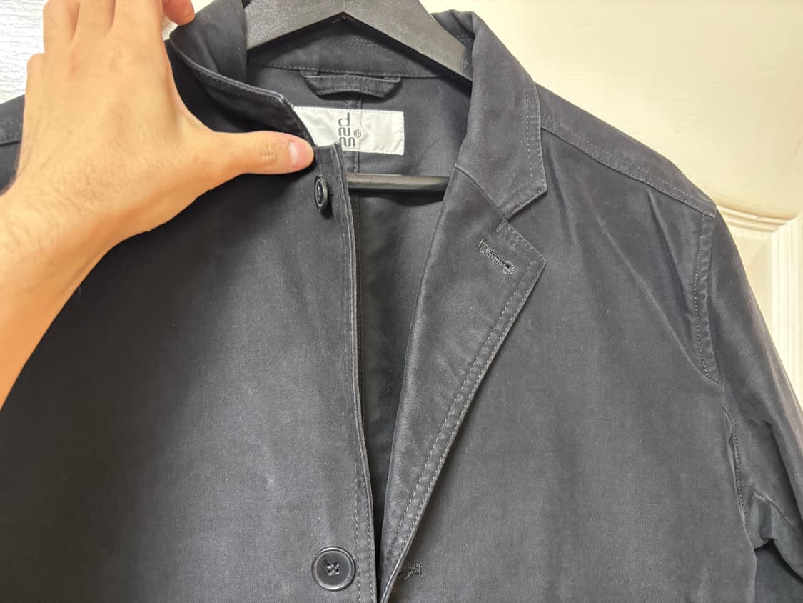 드님 denime 몰스킨 워크자켓 블랙 m 일본산 상품이미지7
