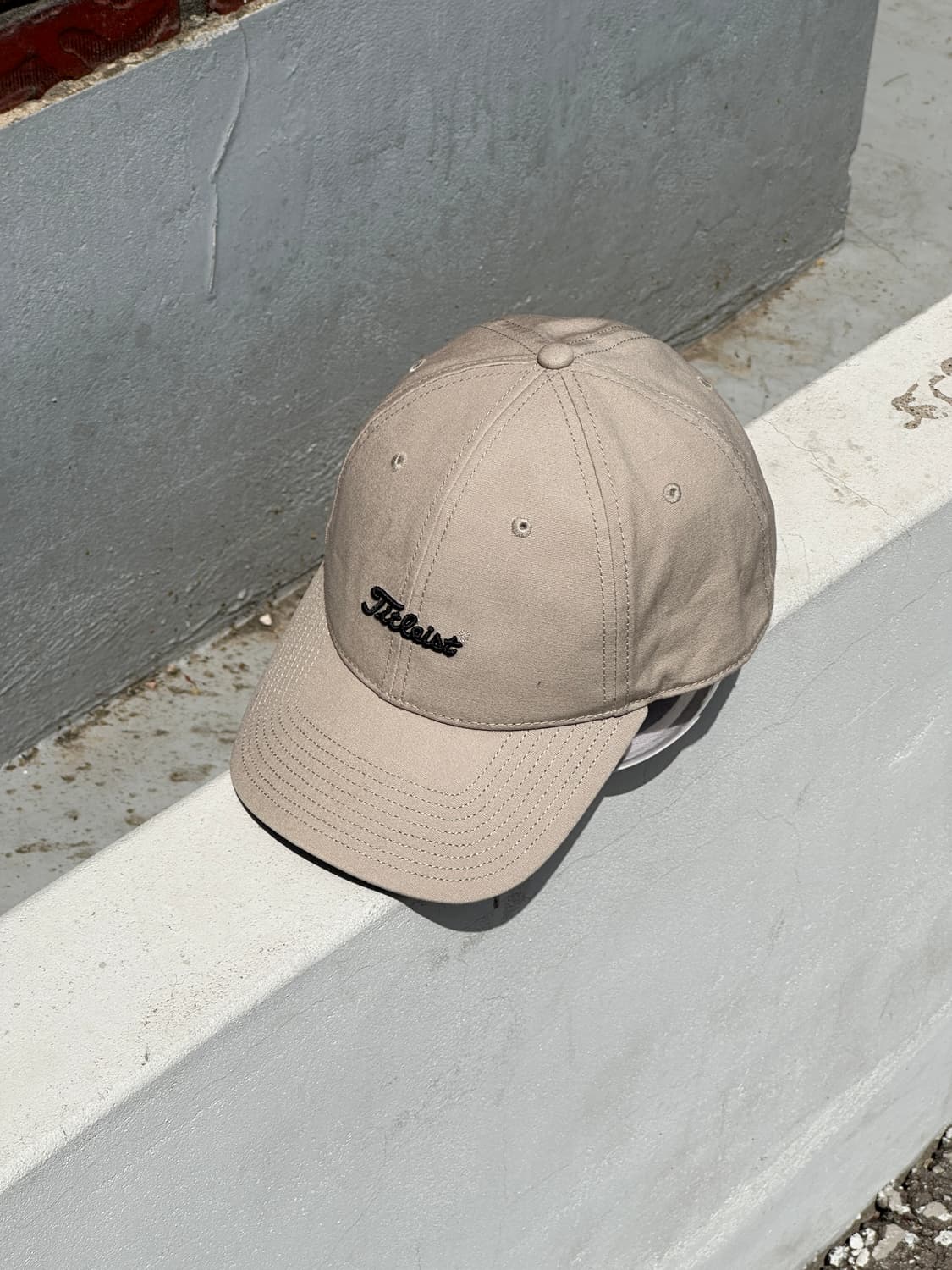 [F] 타이틀리스트 로고 골프 베이지 볼캡 모자 상품이미지2