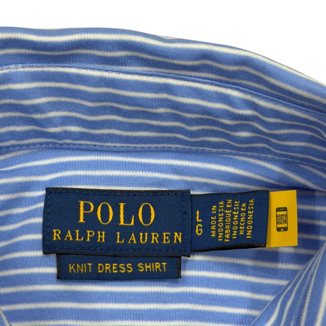 폴로랄프로렌 QR 스트라이프 니트 셔츠 남방 L 상품이미지5