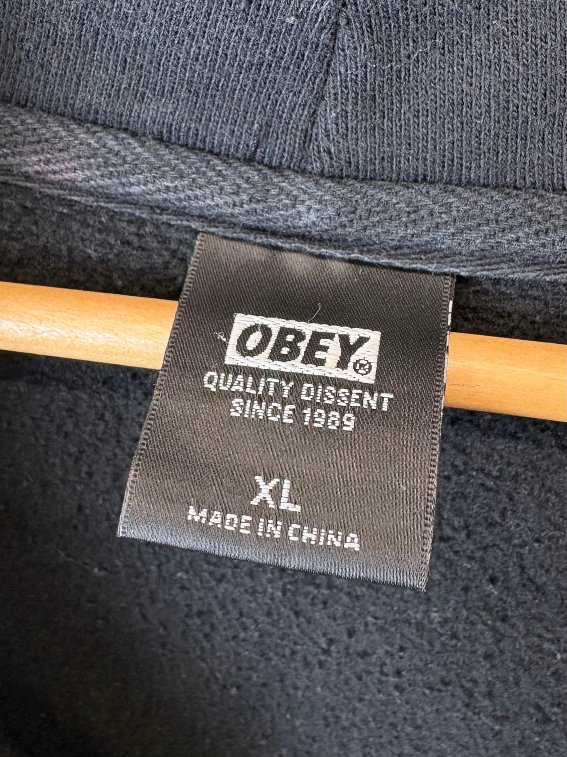 OBEY 오베이 빈티지 프린팅 후드집업 상품이미지6