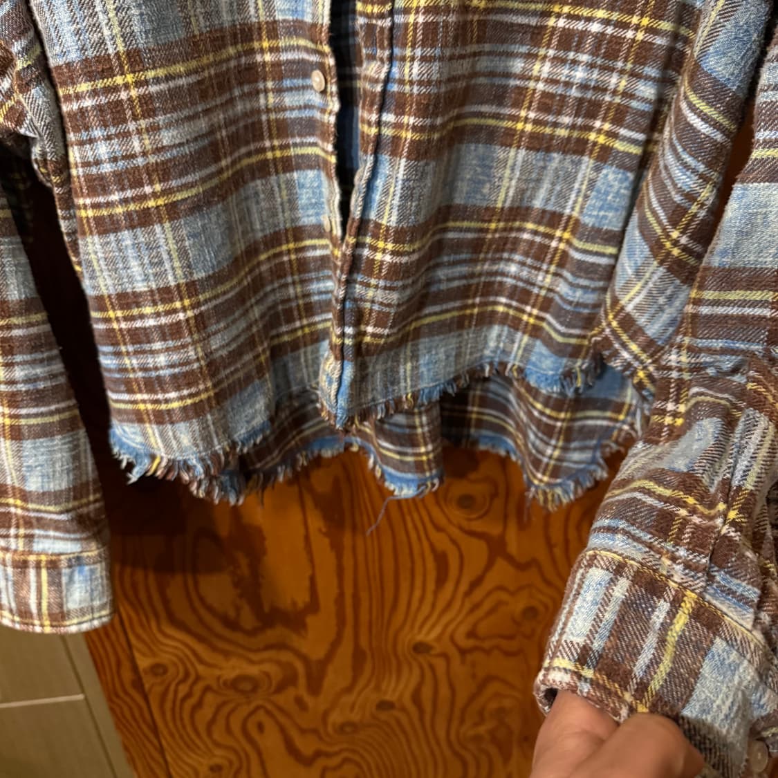 R13(알써틴,알썰틴) 스레드 체크 셔츠 상품이미지6