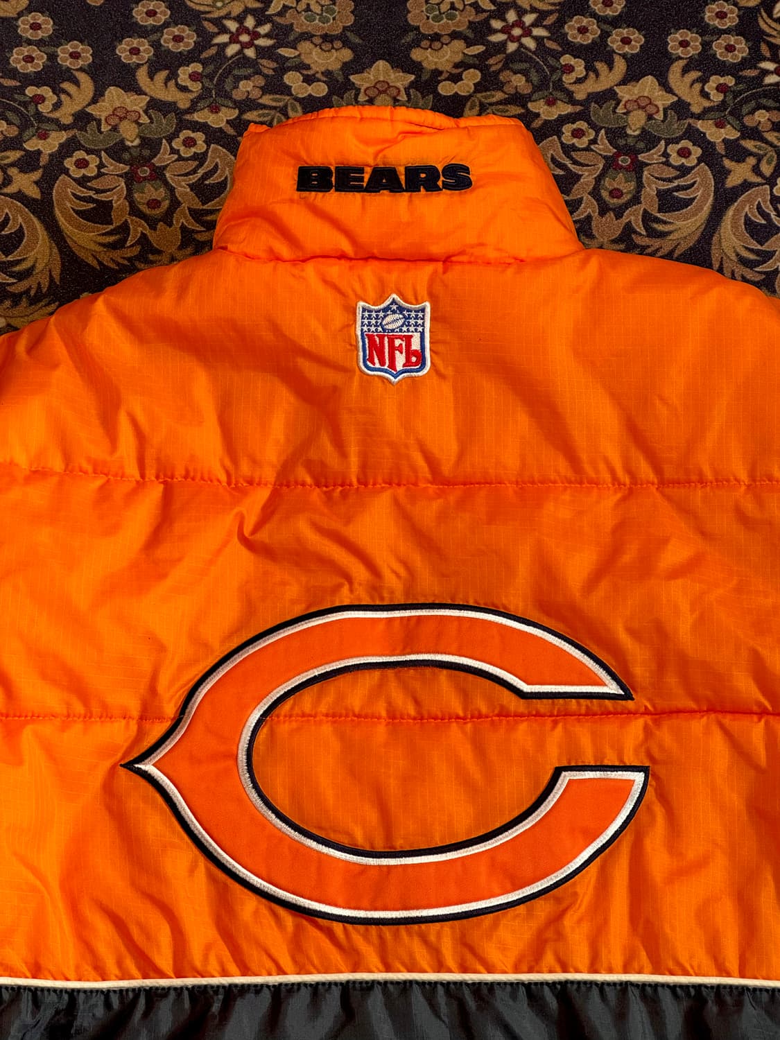 90s 올드스쿨 리복 NFL 시카고 베어스 립스탑 나일론 패딩자켓 상품이미지7