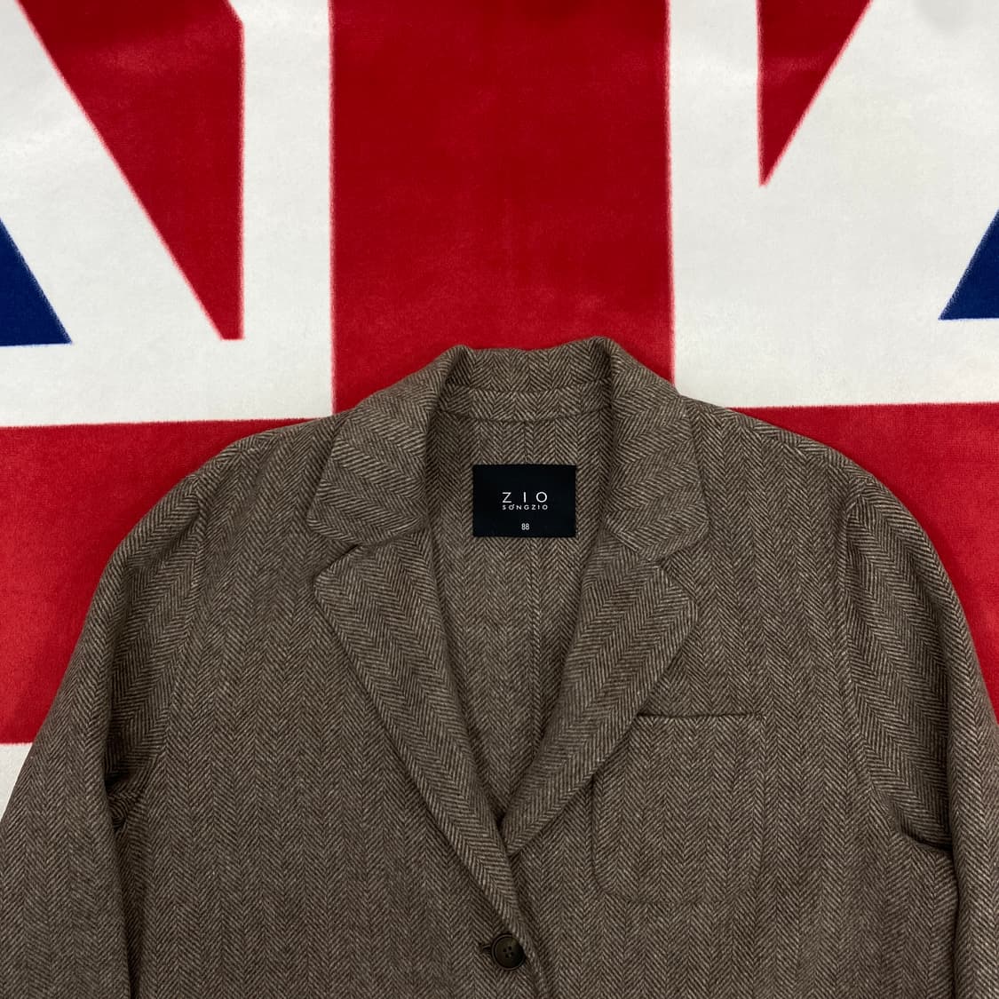 송지오 헤링본 자켓 여성88 상품이미지3