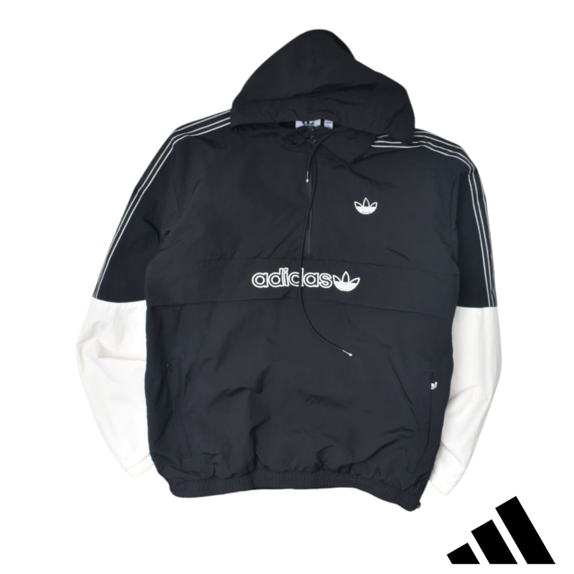 아디다스 검흰 아노락 점퍼 M N0752 상품이미지1