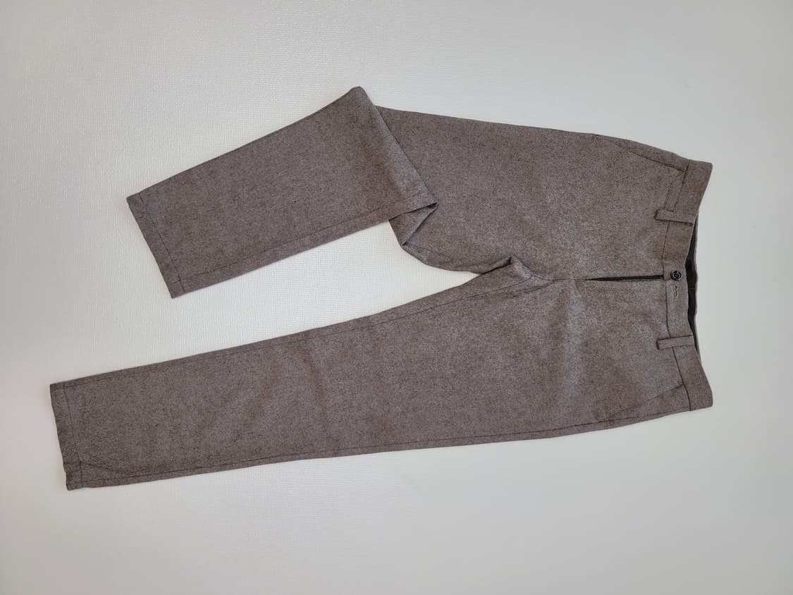 언더우드 UNDERWOOD 남자 헤링본 모직 바지 32 브라운 상품이미지1