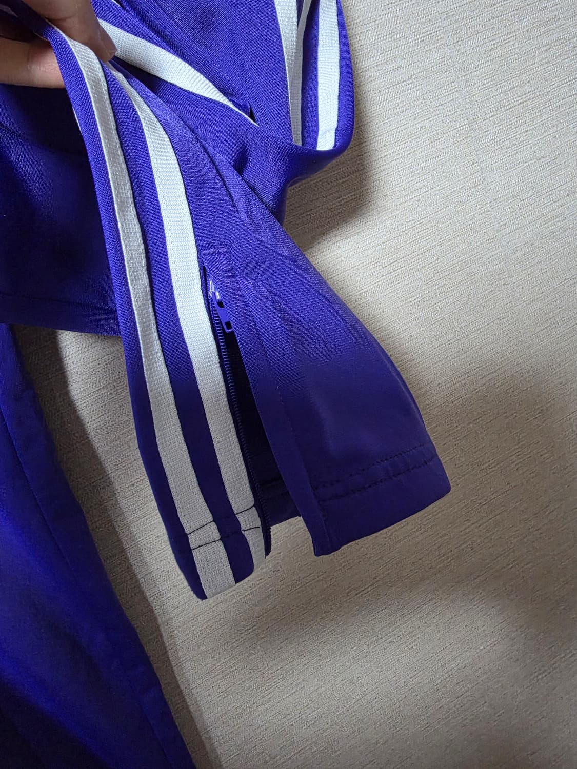 아디다스 저지 츄리닝바지 트레이닝바지 남보라 상품이미지4