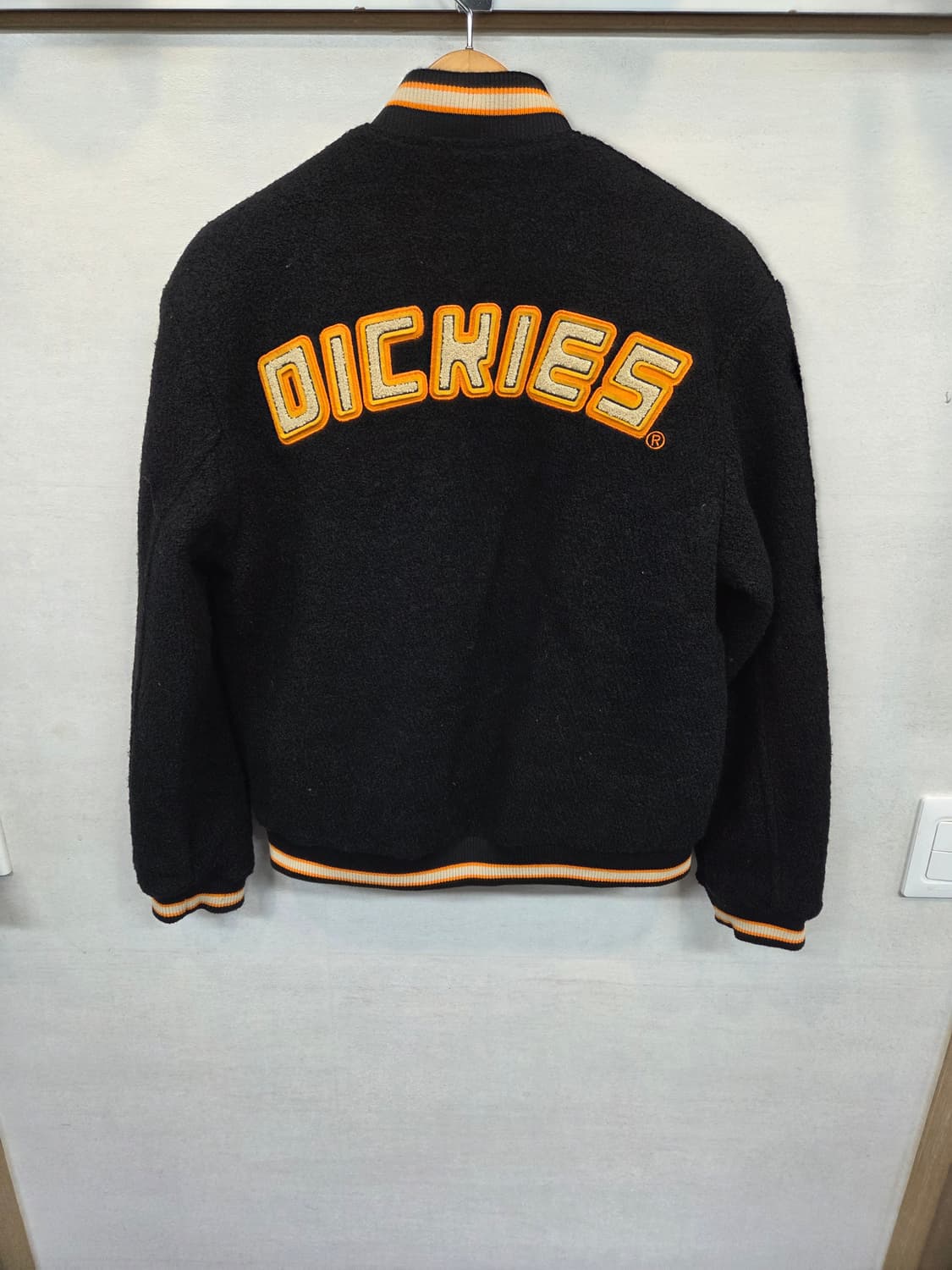 디키즈 셔닐 스펠아웃 로고 울 바시티자켓 s 상품이미지2