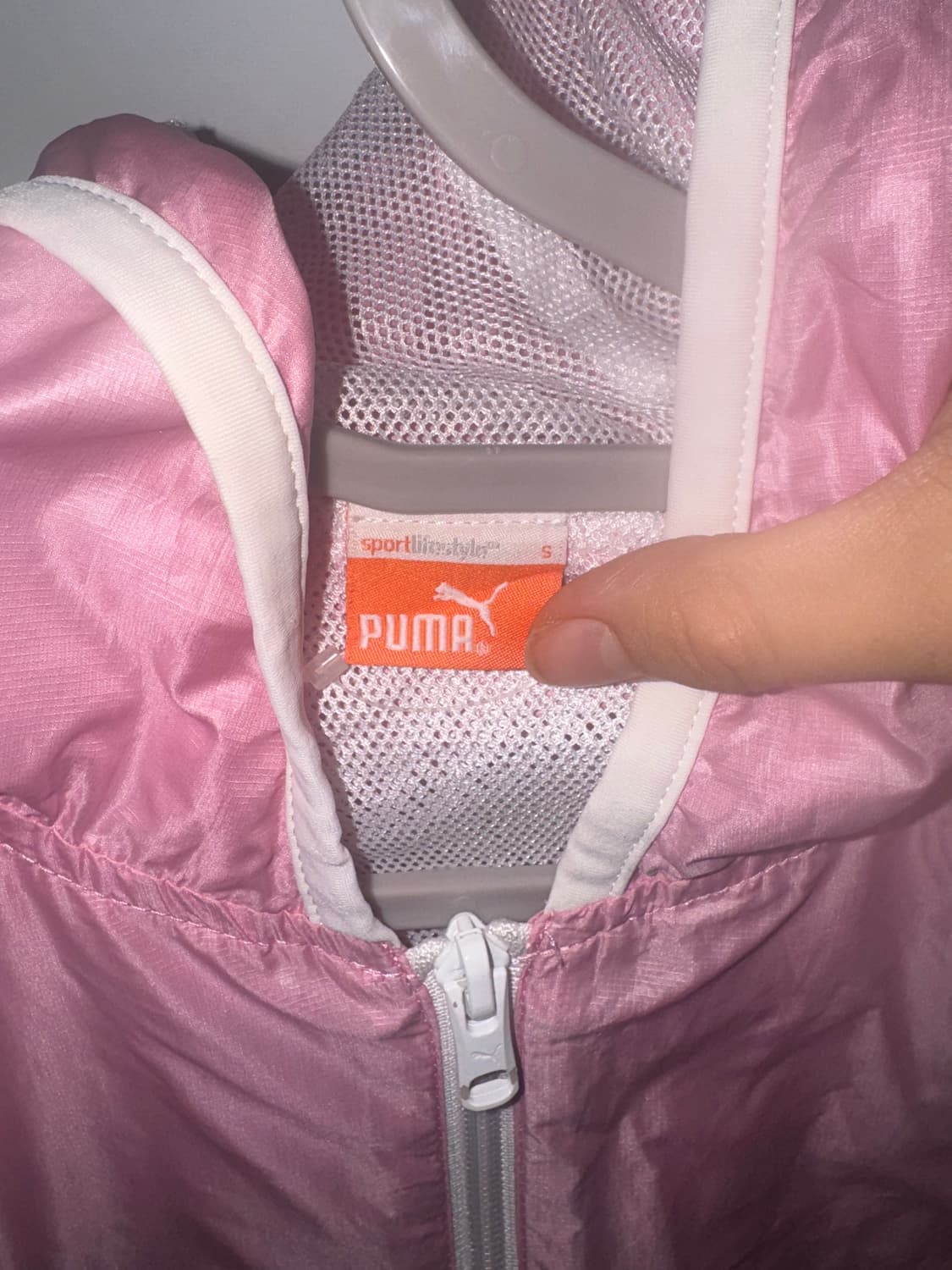 푸마 puma 화이트 핑크 딸기우유 바람막이  상품이미지3