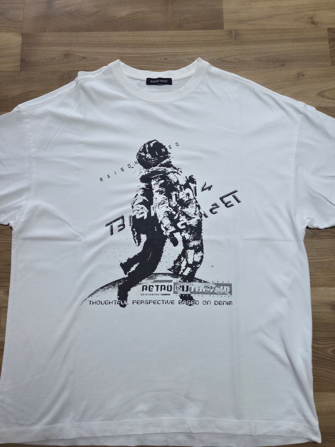 메종미네드 ASTRONAUT HALF T WHITE L 상품이미지2