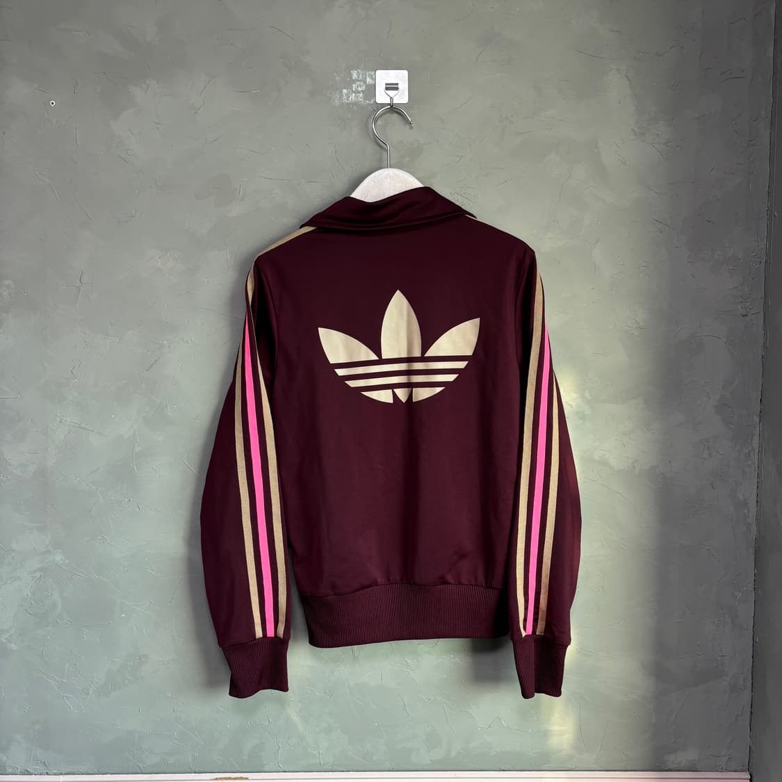 아디다스 파이어버드 백로고 져지 트랙탑 버건디 상품이미지5