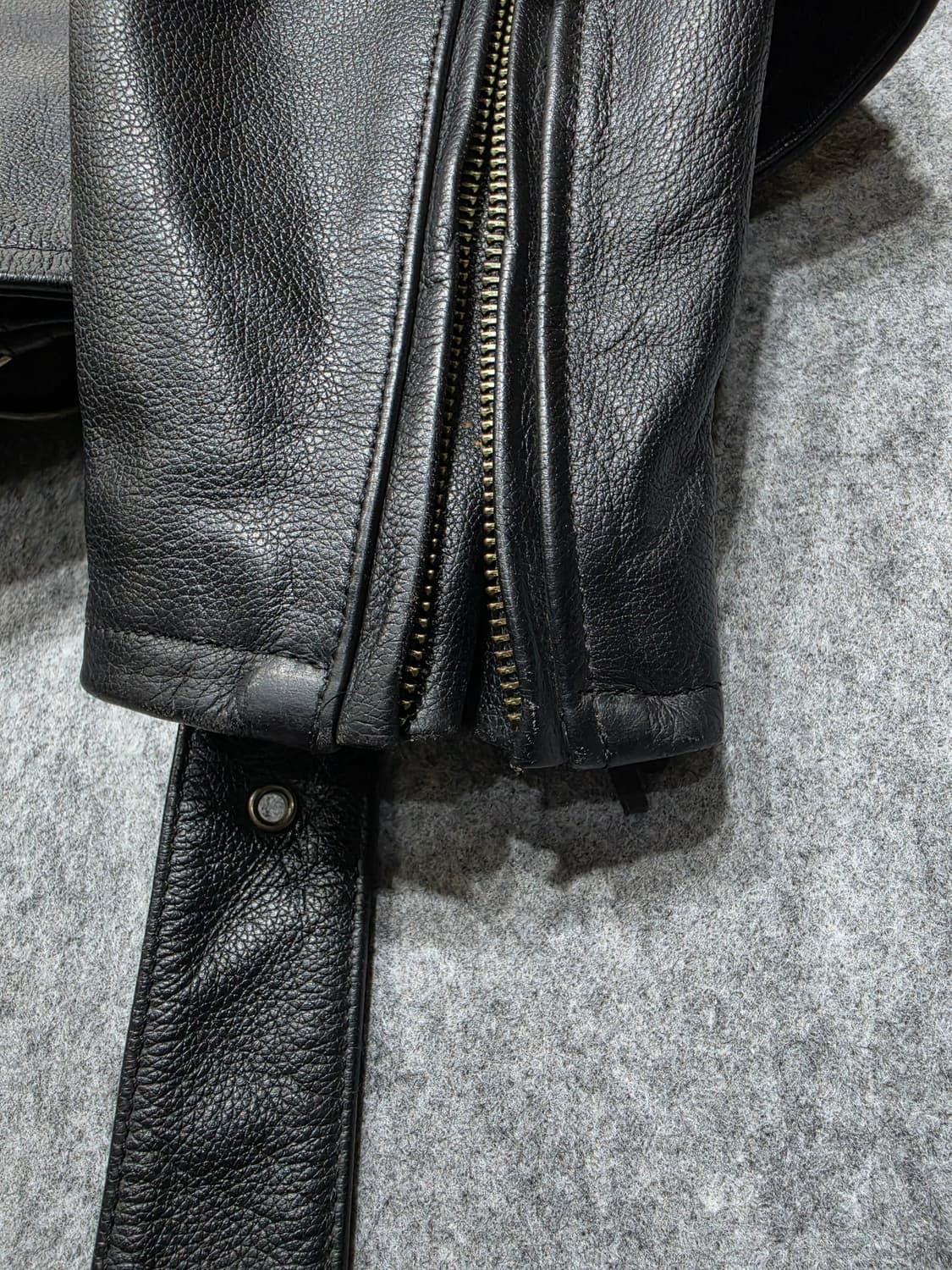 할리 데이비슨 이글 엠보 로고 레이스업 더블 라이더 자켓 가죽자켓 L 상품이미지6