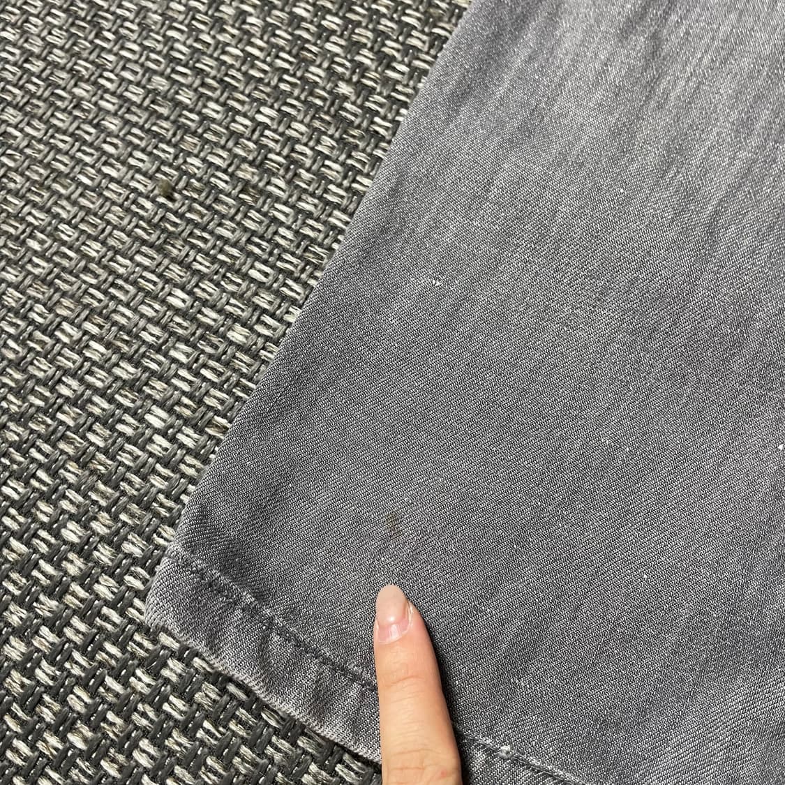 (32) 아르마니 꼴레지오니 그레이 데님 슬림핏 코튼 팬츠 상품이미지4