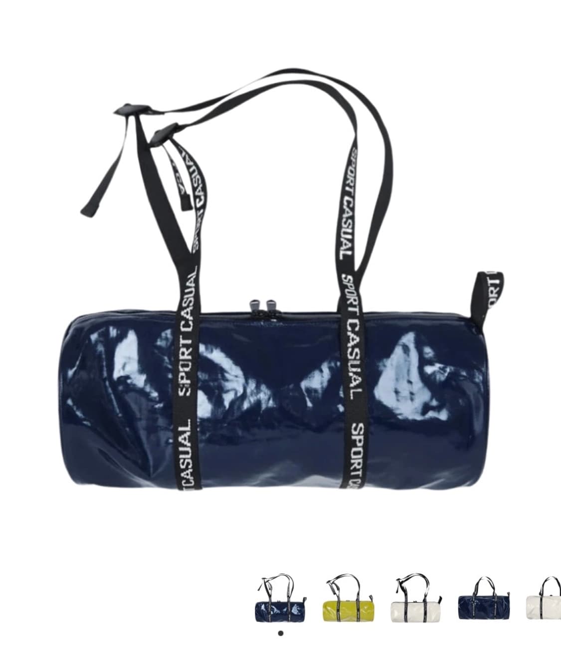 헤리티지플로스 페이턴트 스포츠 짐 백 네이비 상품이미지1