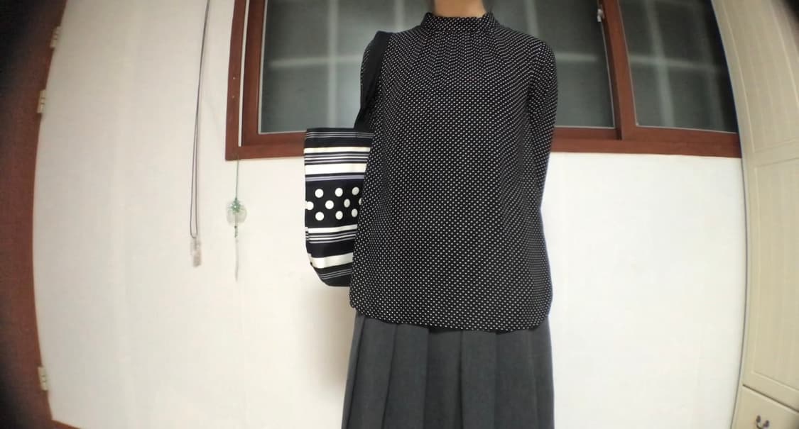 도트 블라우스 (black) 상품이미지1