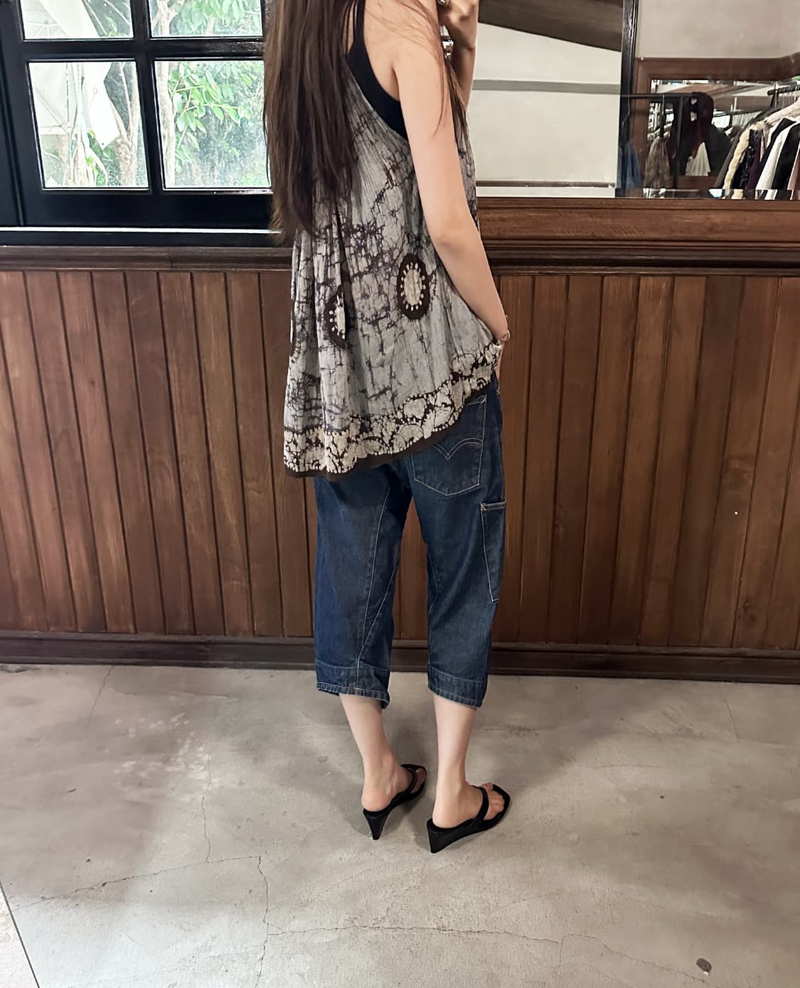 LEVI'S engineered cropped cinch back 상품이미지4