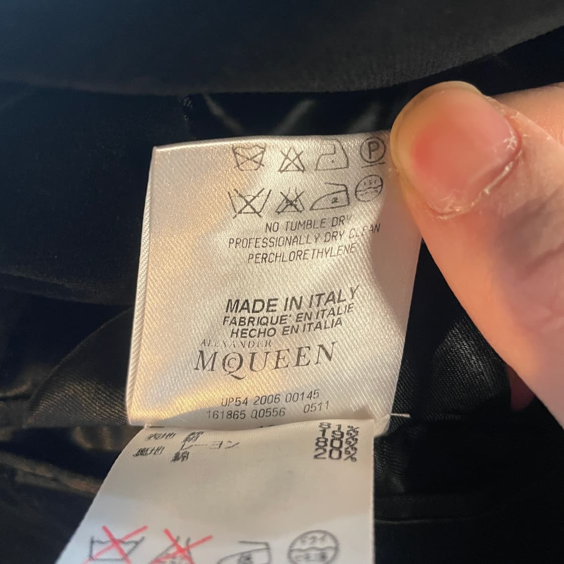 06aw 알렉산더 맥퀸 벨벳 블레이저 상품이미지9