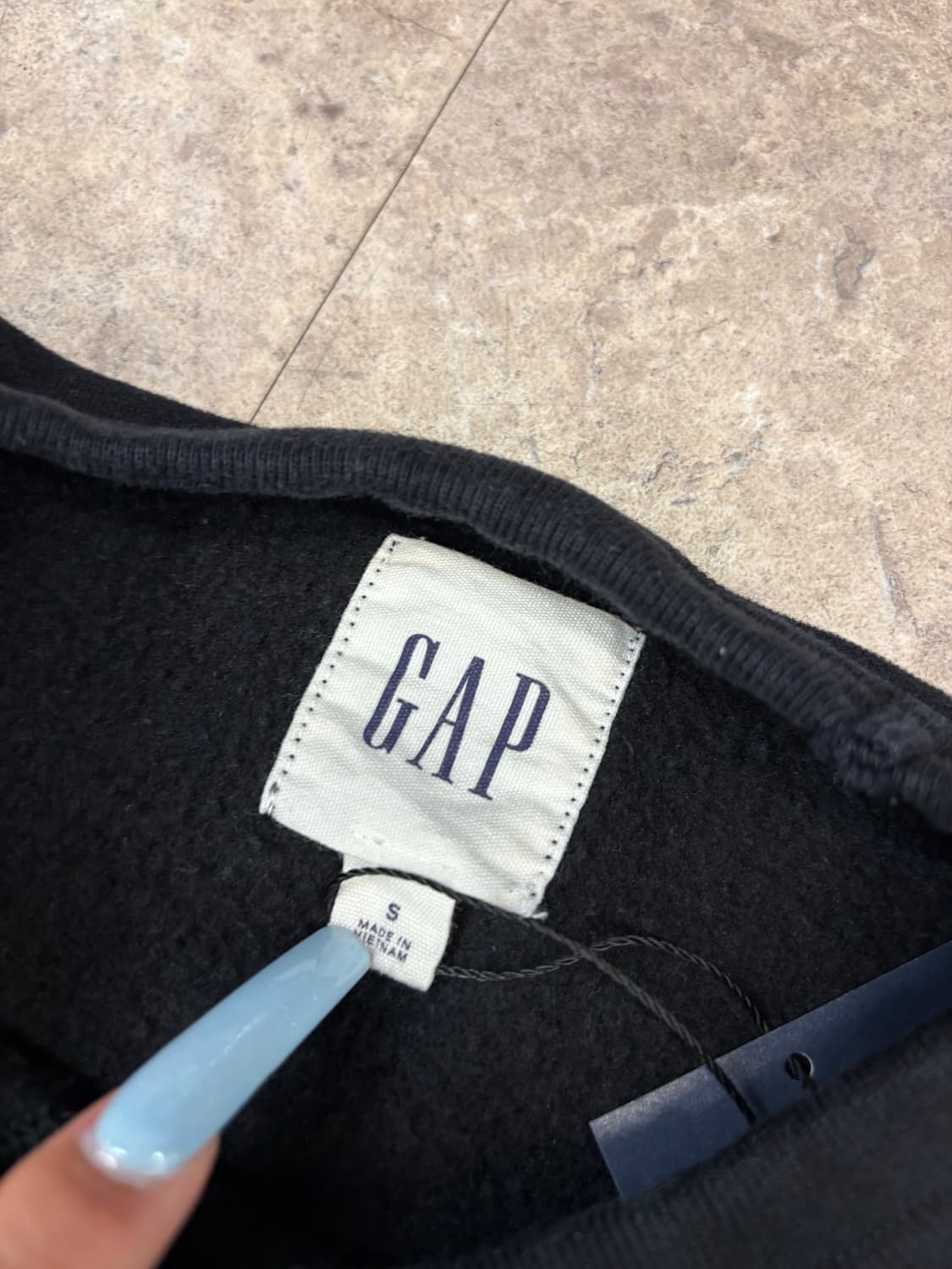 GAP 기모 맨투맨 블랙 #csz03 상품이미지3