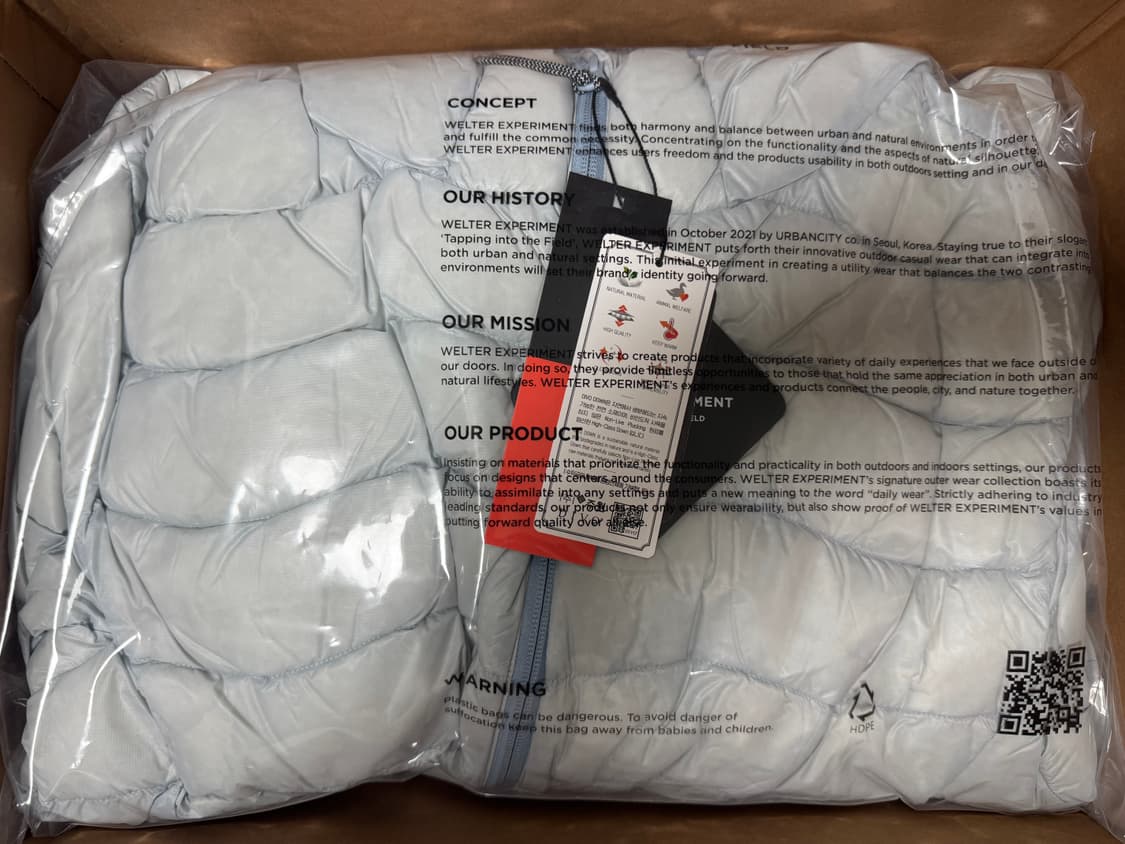 웰터 익스페리먼트 경량패딩 4(XL) 상품이미지6