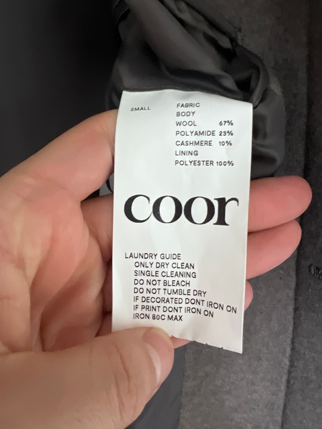 쿠어 MTR 발마칸 코트 (멜란지토프) 상품이미지3