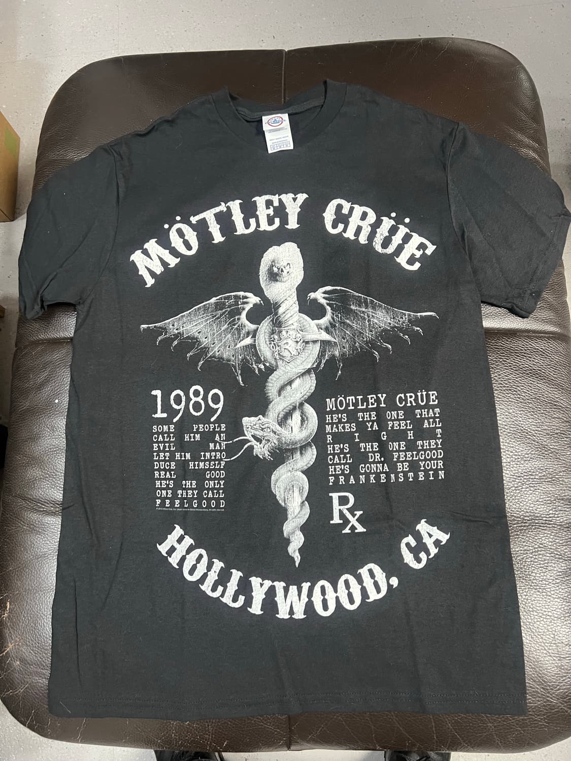 Usa 머틀리 크루 1989 Dr. Feelgood 굿즈 티셔츠 상품이미지1