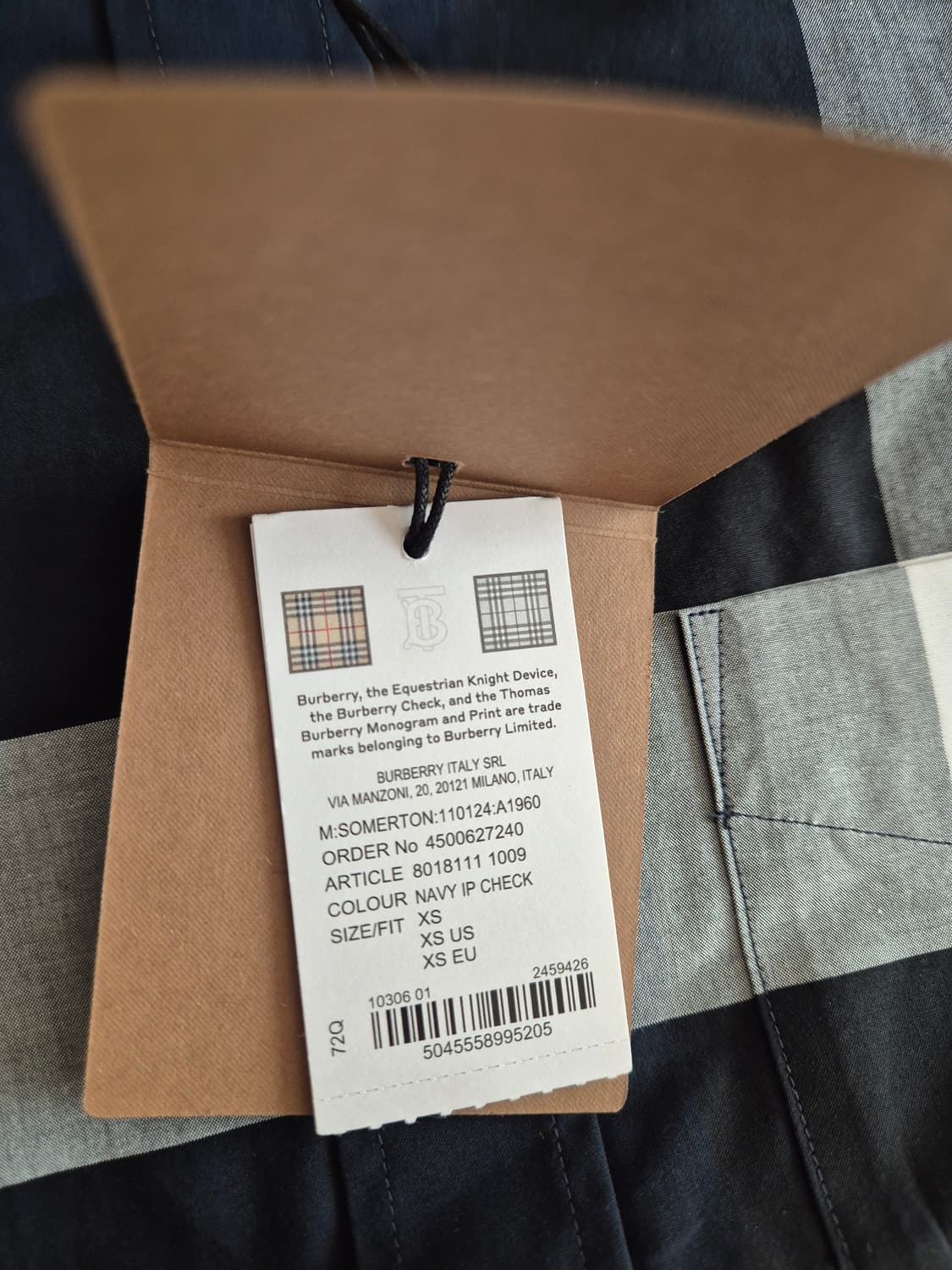 버버리 셔츠 / 정품 / 새제품 / 8018111 상품이미지5