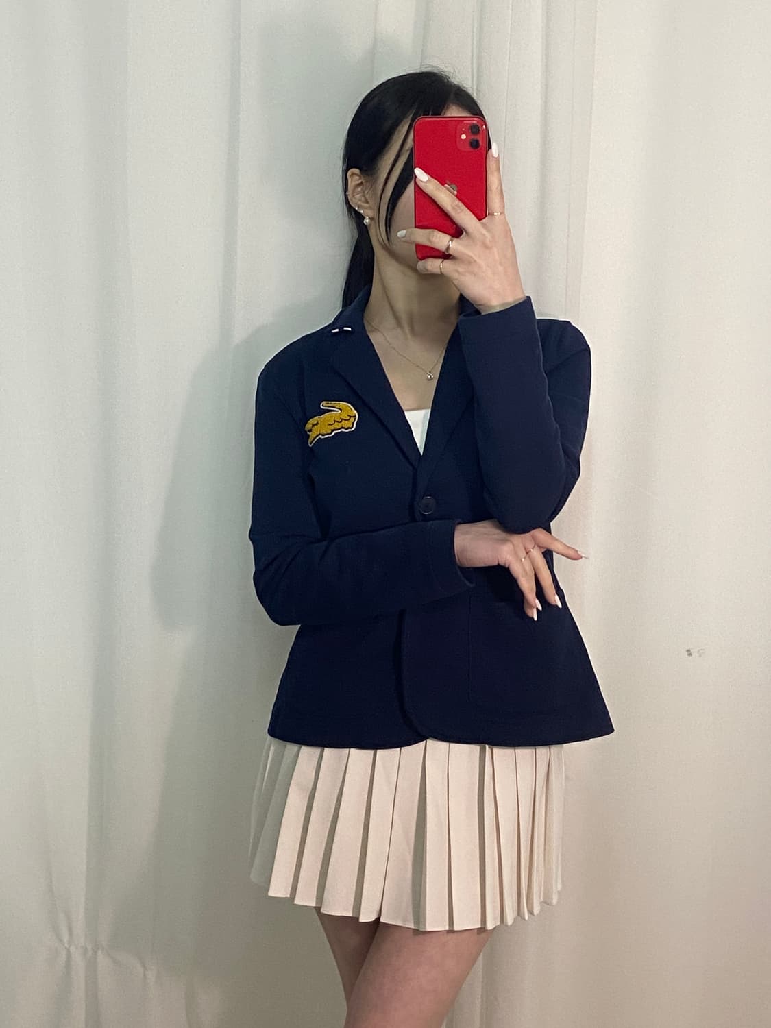 라코스테 네이비 와펜 자켓 상품이미지3