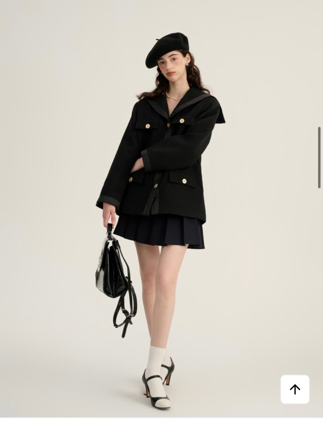 신스덴 트위드 세일러 자켓 상품이미지2