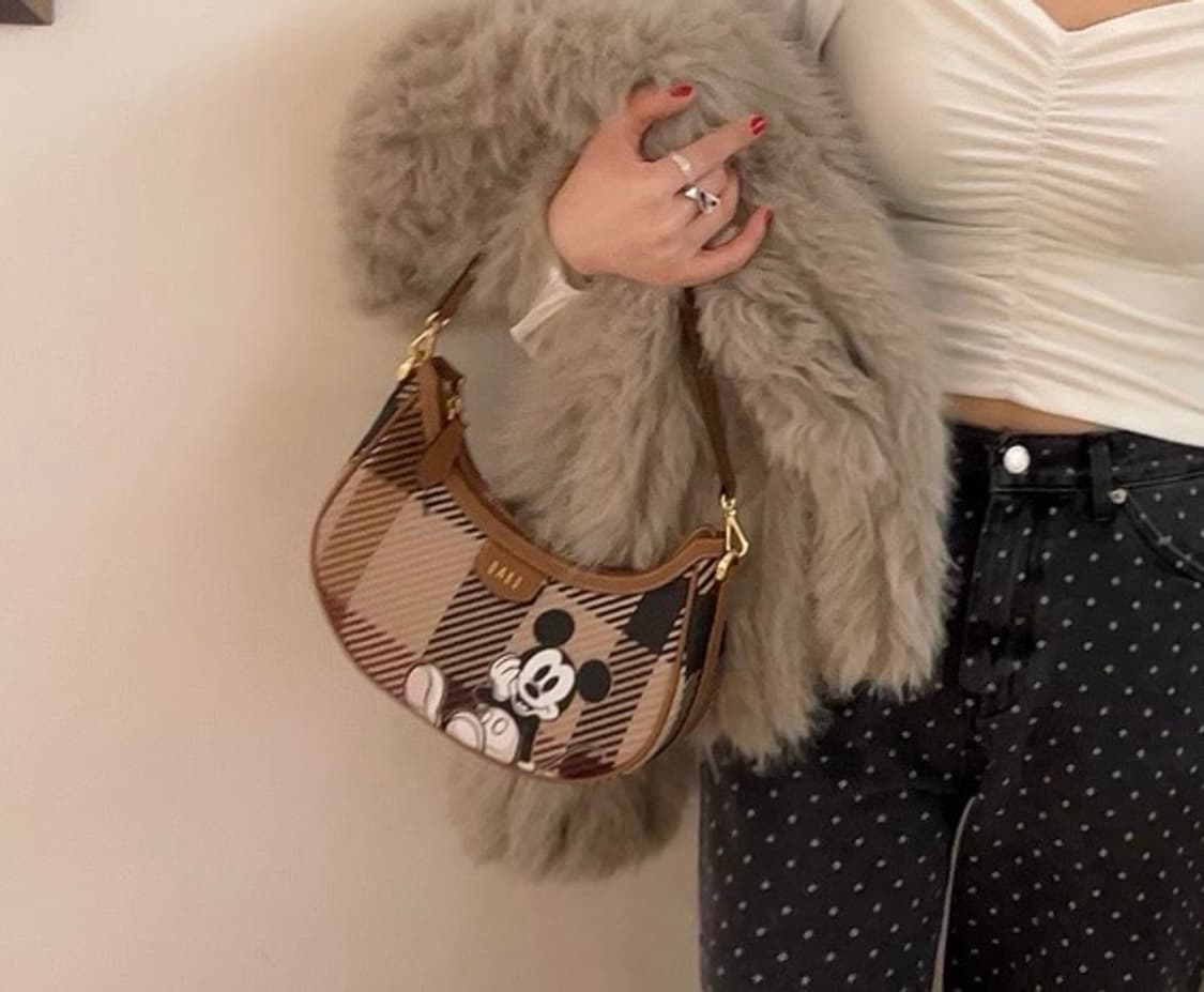 닥스 x 미키마우스  DAKS × Disney 콜라보 미니 숄더백(새상품 상품이미지1