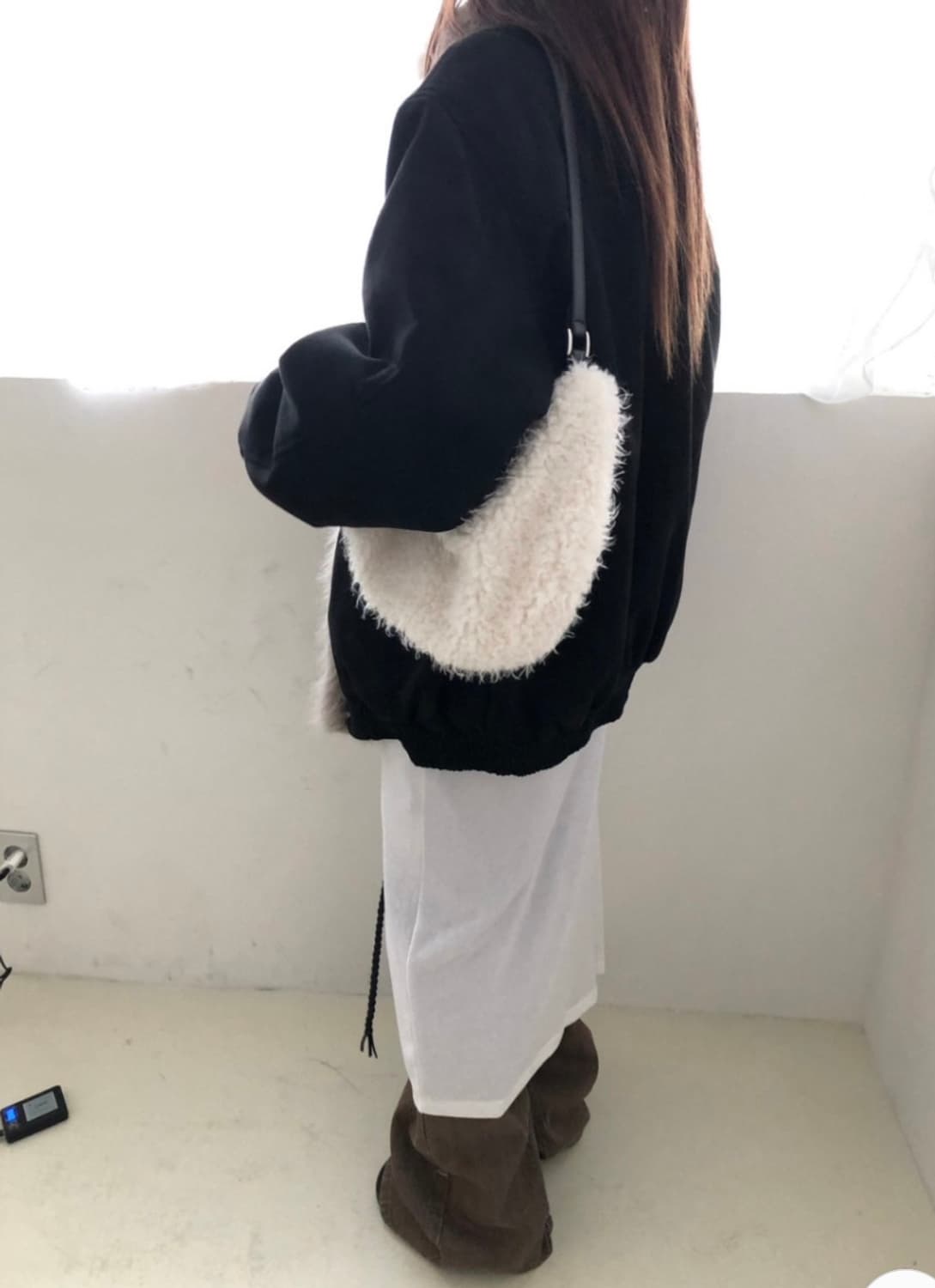 cenji 믹스 퍼 무스탕 상품이미지2