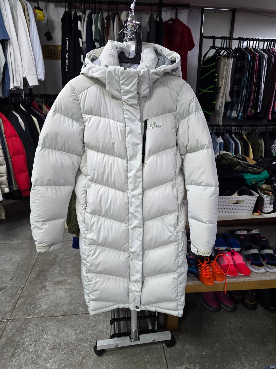 네파 아이보리 롱패딩 여성 (1324) 상품이미지1