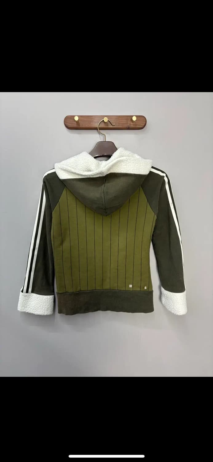 아디다스 카키 털 후드집업 H1375 상품이미지4