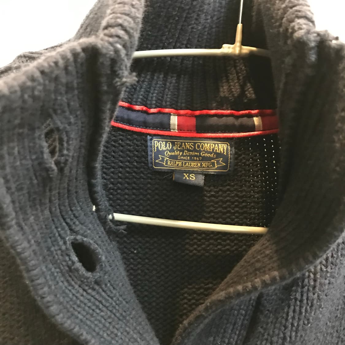 Polo Jeans 폴로진스 모리걸 숄카라 네이비 니트 베스트 상품이미지5