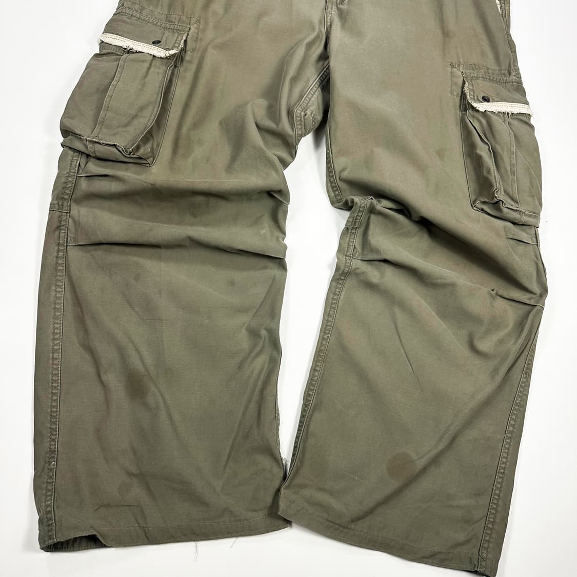 VTG 빈티지 카키 와이드 카고팬츠 (38인치) 상품이미지4