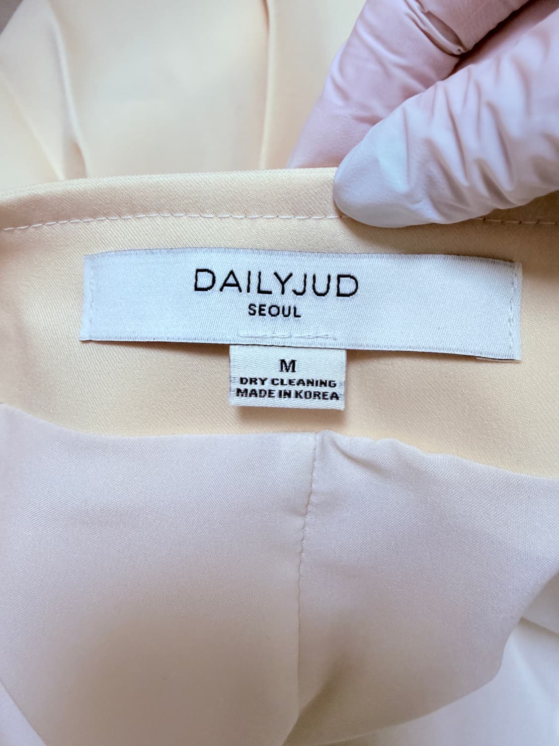 데일리쥬드 플리츠 스커트 베이지 테니스룩 속바지 일체형 M 상품이미지6