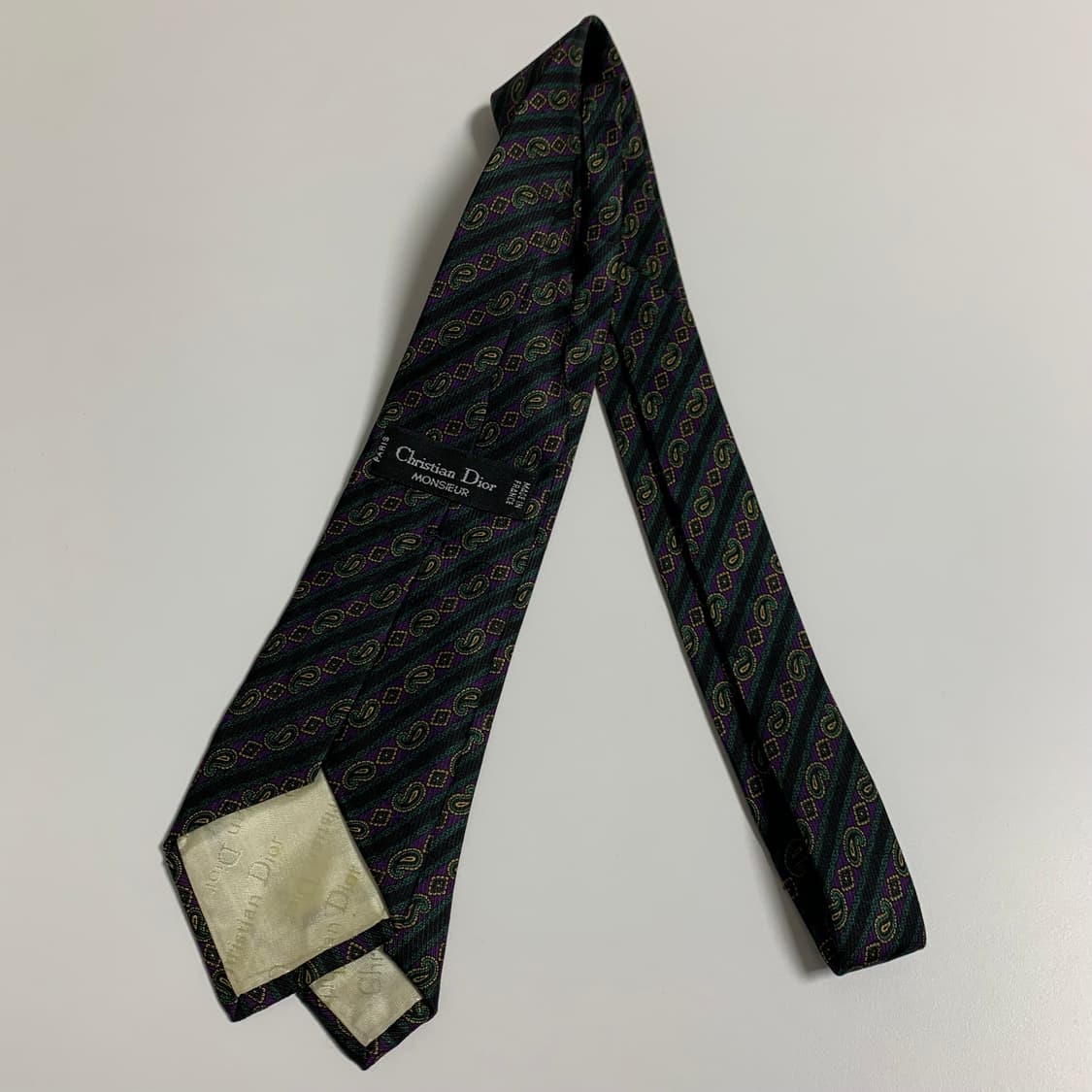 디올(Dior) 페이즐리 명품넥타이 100실크 A+등급 상품이미지9