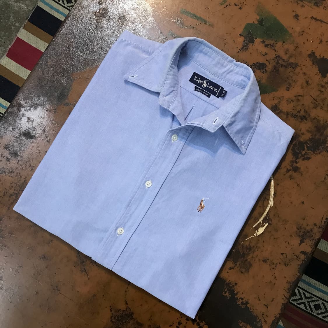 폴로랄프로렌 소라색 옥스포드 셔츠 남성 105 사이즈 상품이미지1