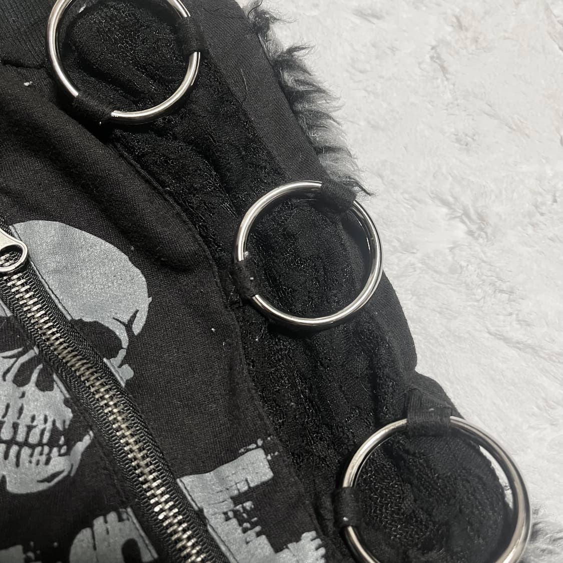 갸루 펑크 퍼 팬츠 상품이미지4