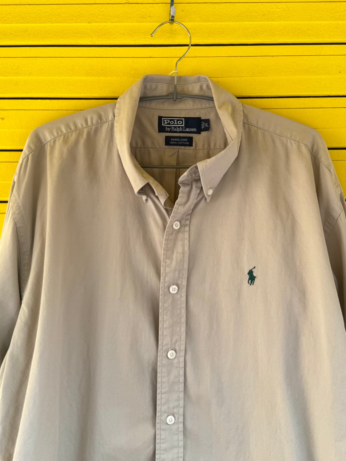 폴로 랄프로렌 옥스포드 셔츠 베이지 XL 상품이미지6