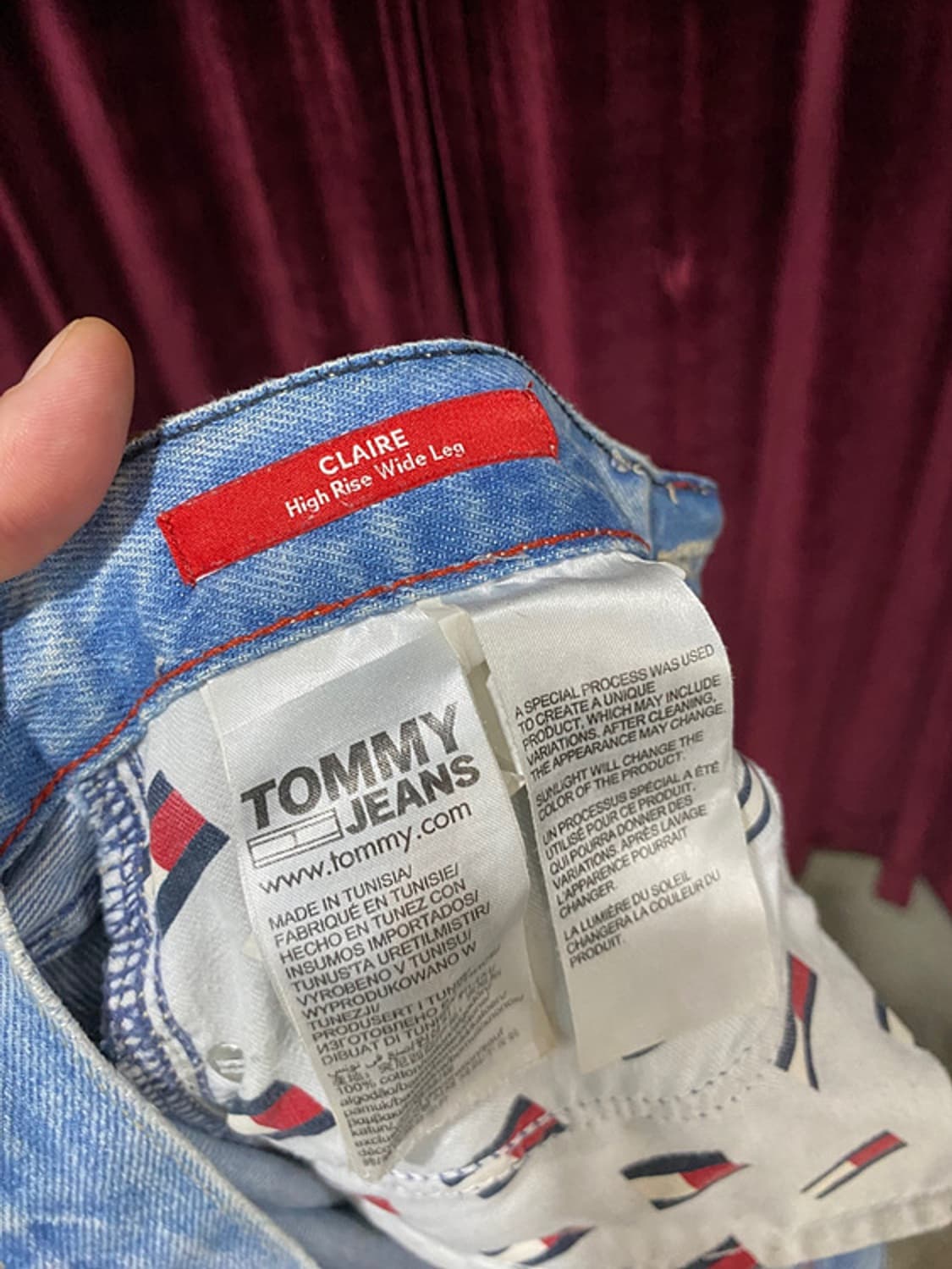 TOMMY JEANS damage denim wide pants 상품이미지7