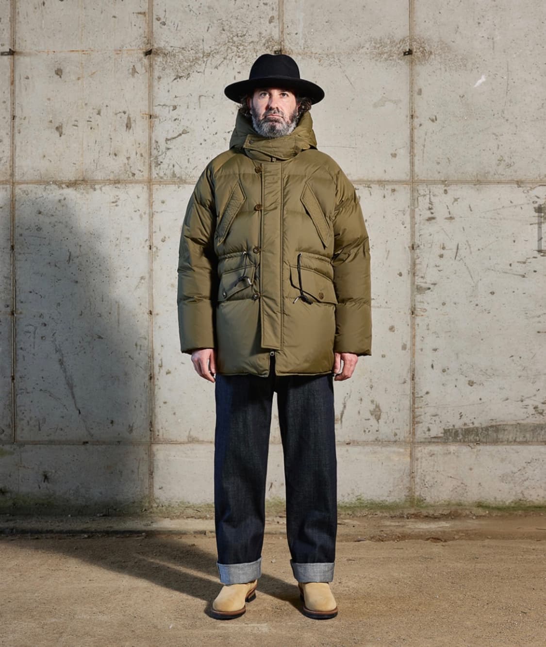 유니폼브릿지 쉘터 다운 파카 올리브 L 상품이미지2