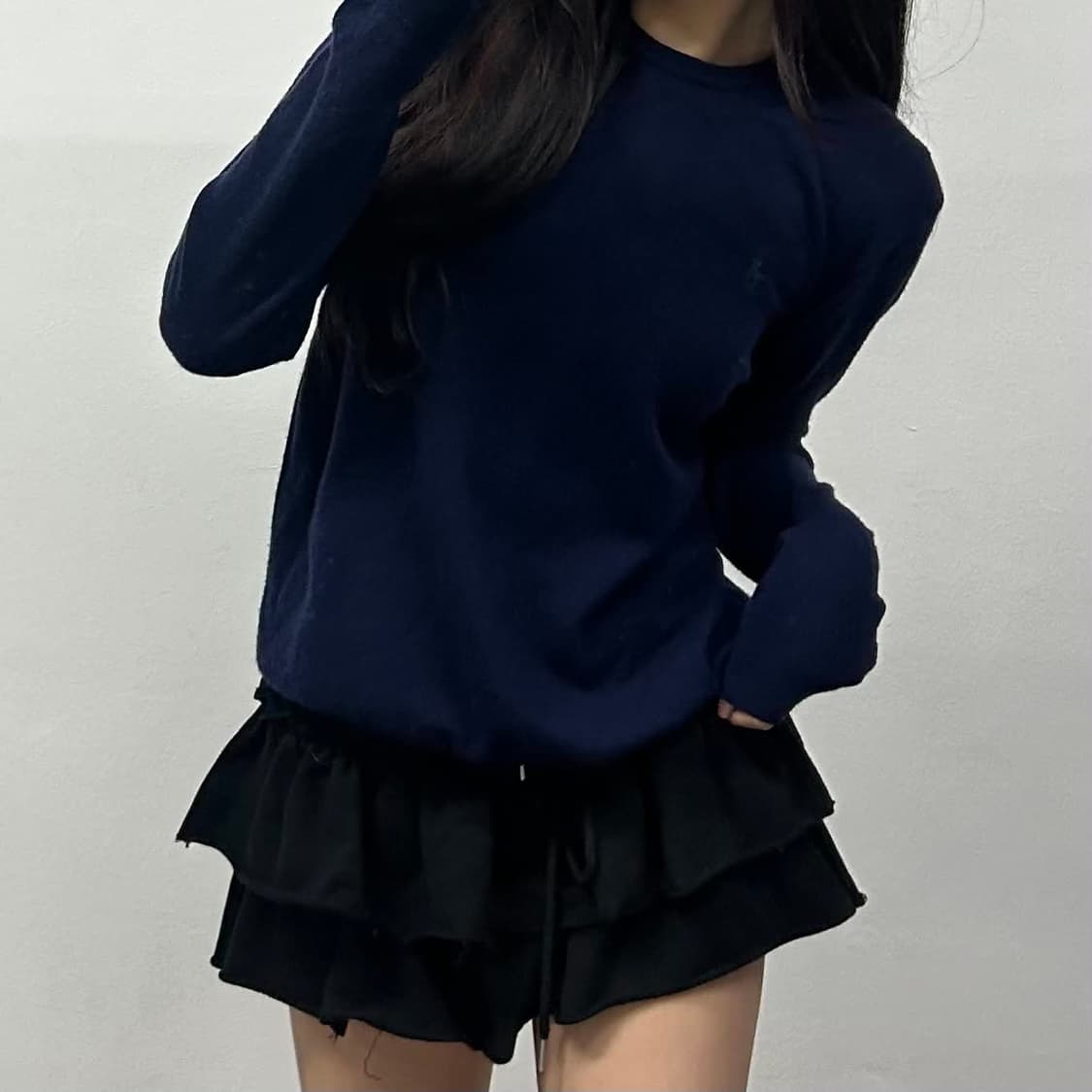 폴로 랄프로렌 네이비 워셔블 울 네이비 니트(S) 상품이미지2