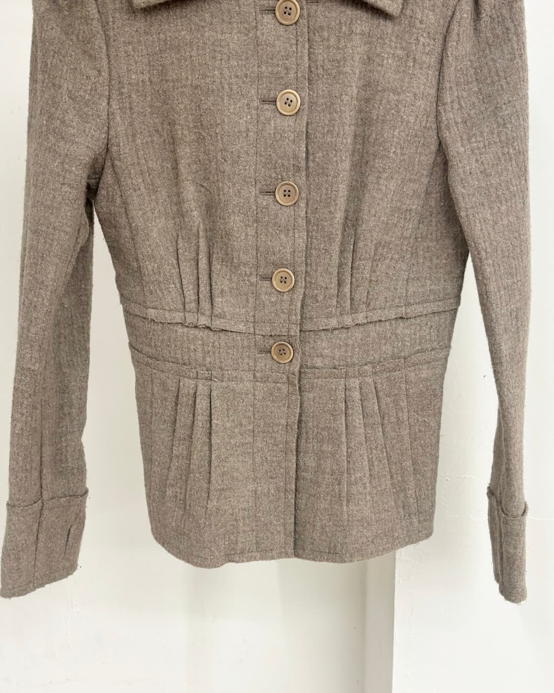 막스앤코 베이지 브라운 울 자켓 상품이미지5