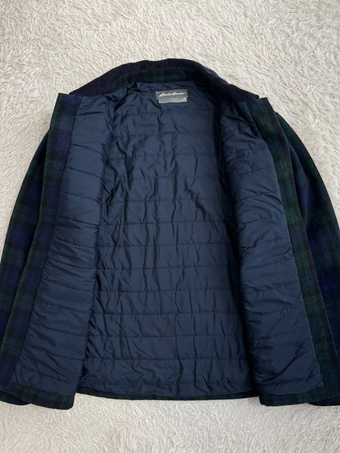 에디바우어 경량 패딩 체크 셔츠 자켓/#198 상품이미지4