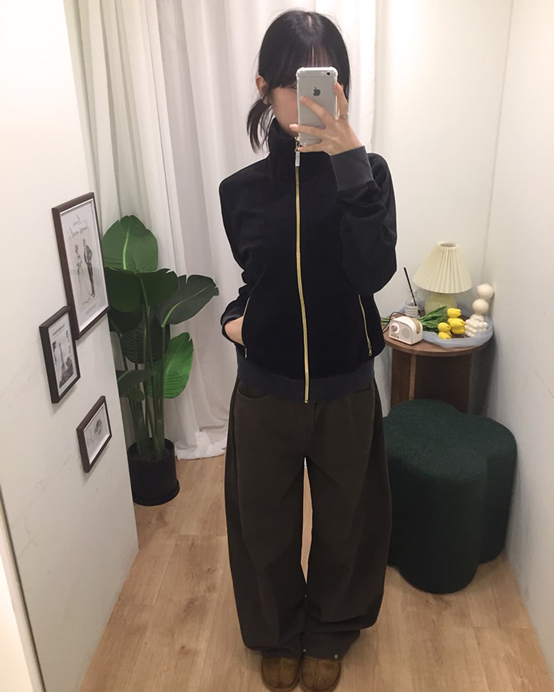 여성 나이키 벨벳 집업 95 상품이미지1