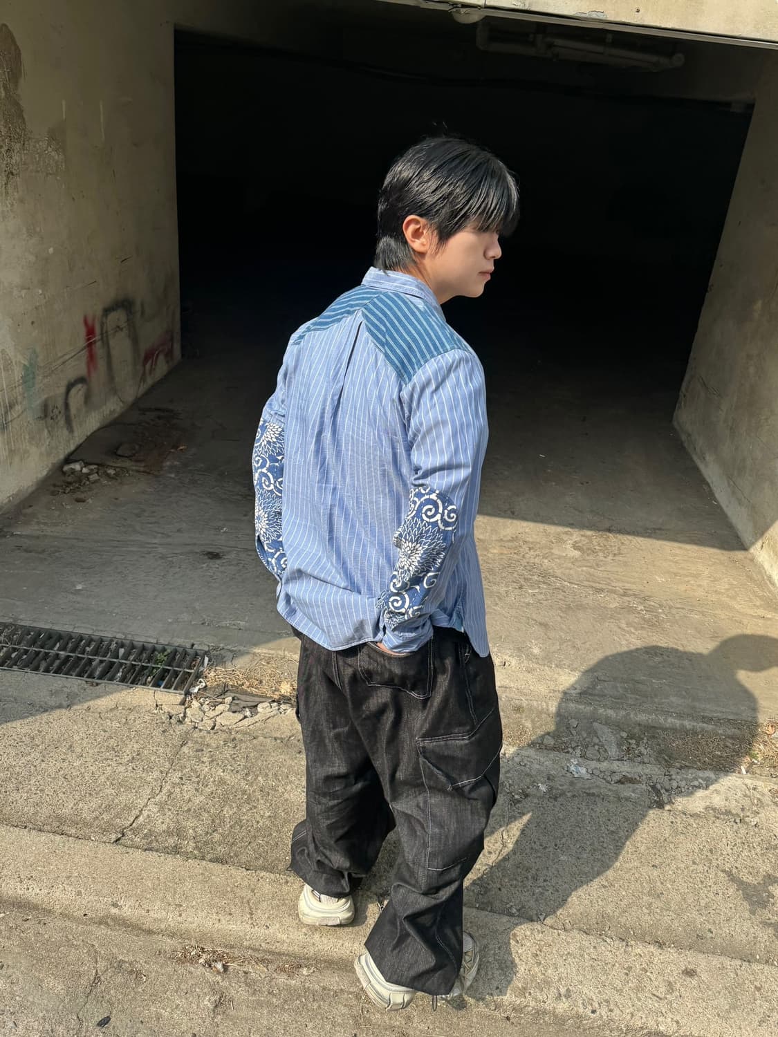 준야와타나베 14AW 동양화 스트라이프 셔츠 상품이미지3