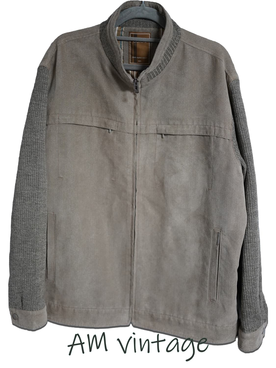 Vintage 골덴 니트 집업 상품이미지1