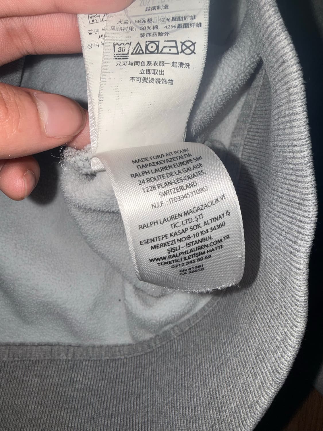 폴로 랄프로렌 빅포니 성조기 후드집업 L 상품이미지4