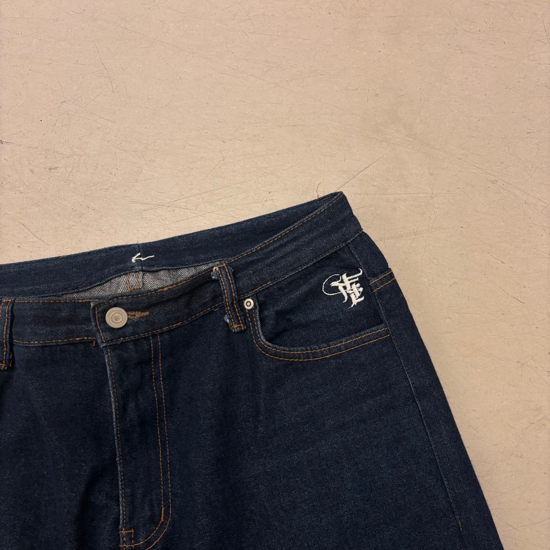 Twn 커팅 와이드 데님 팬츠 상품이미지2