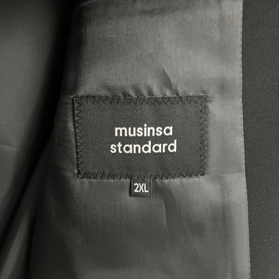 새상품 무탠다드 릴렉스드 베이식 블레이저 2XL [블랙] 상품이미지3